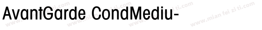 AvantGarde CondMediu字体转换